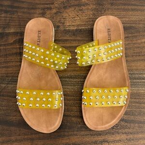 Elditas Perry Slip-on Sandals, Size 7.5